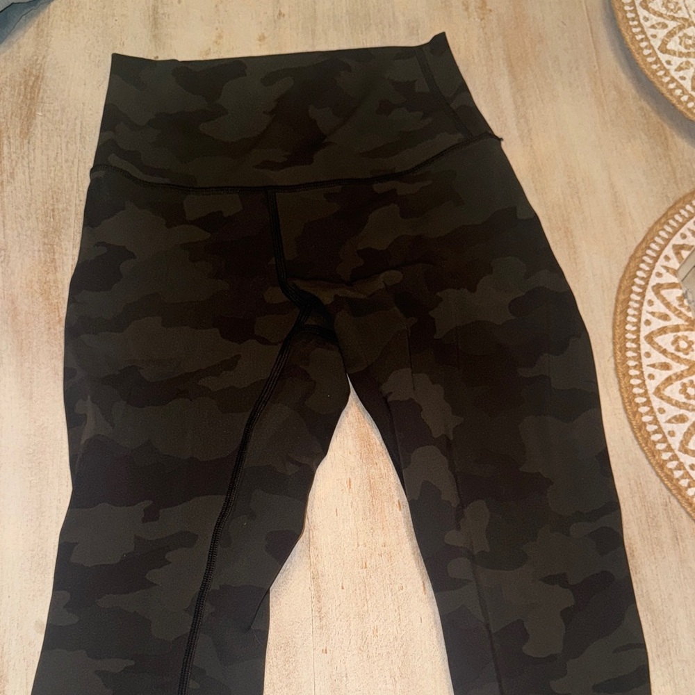 lululemon athletica Black Camo Leggings